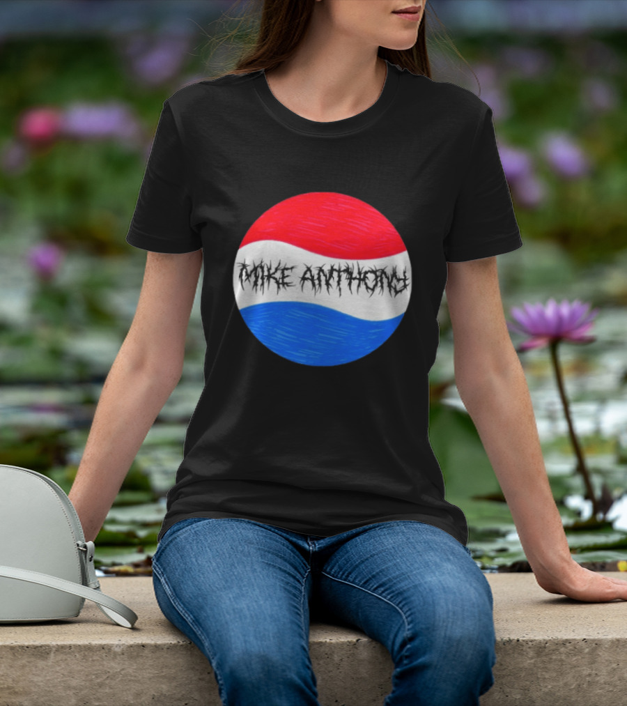 Mike Anthony Pepsi Symbol Bold Text Classic Circle T-Shirt