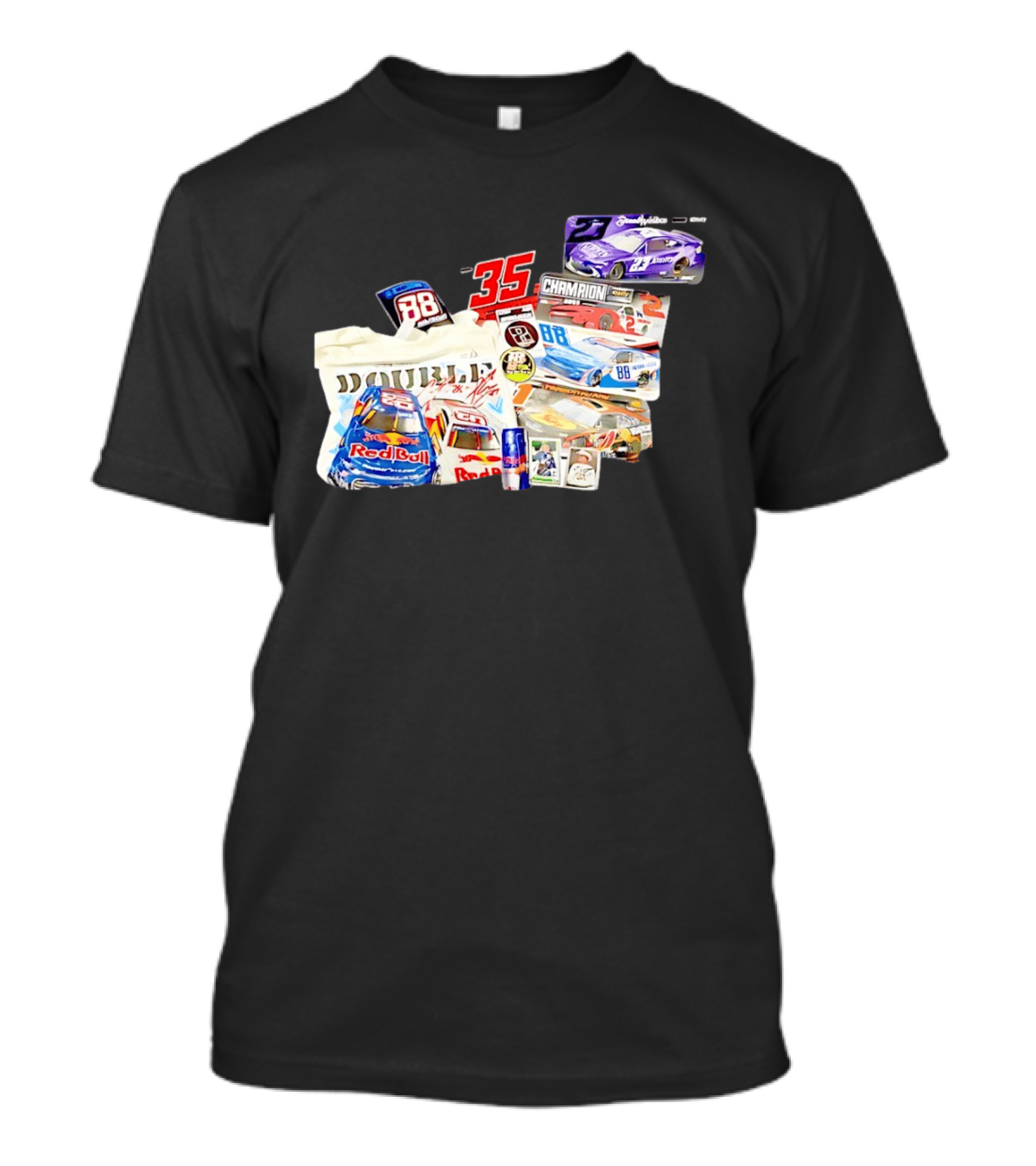 NASCAR Bubba Wallace Red Bull Racing 88 Double Champion 35 Collection T-Shirt