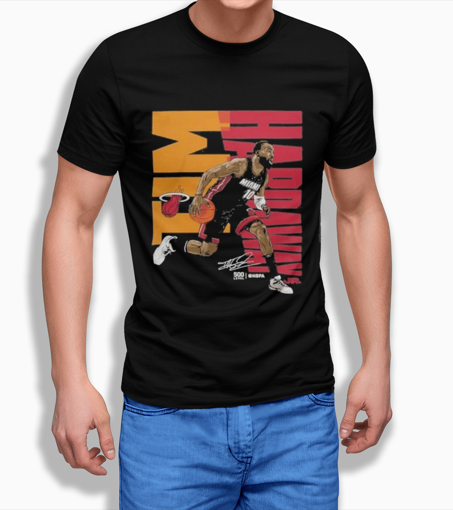 2026 NBA Tim Hardaway Jr Miami Heat Basketball Player Action T-Shirt
