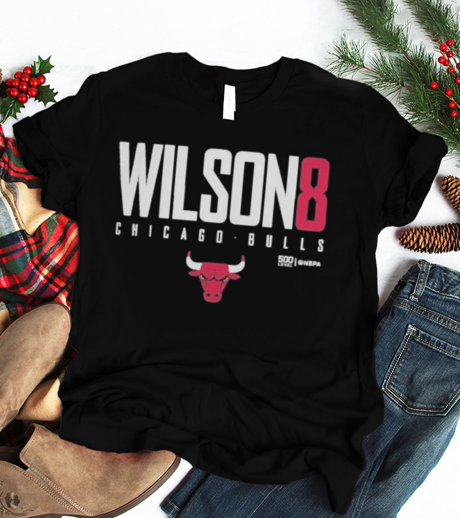 Chicago Bulls Wilson 8 Bulls Icon 500 Levels T-Shirt