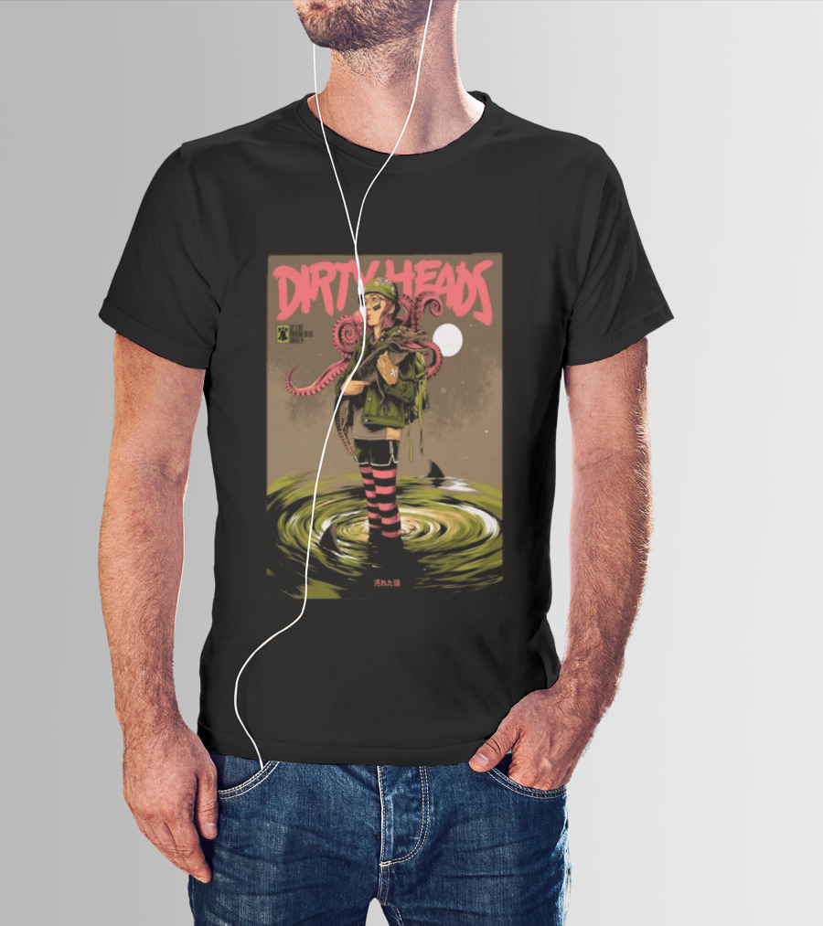 Dirty Heads Jul 15 2026 Hollywood Casino Penn National Race Course Grantville PA Anime Style Octopus T-Shirt