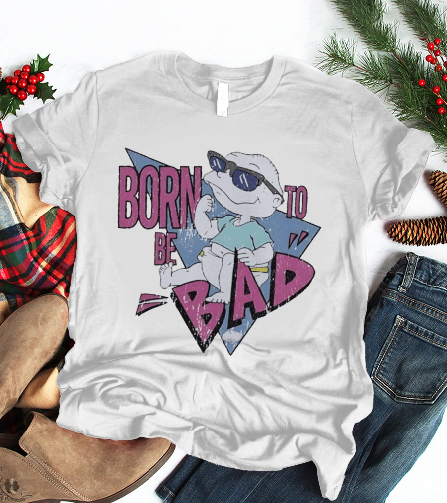 Born To Be Bad 90s Cartoon Baby Sunglasses T-Shirt