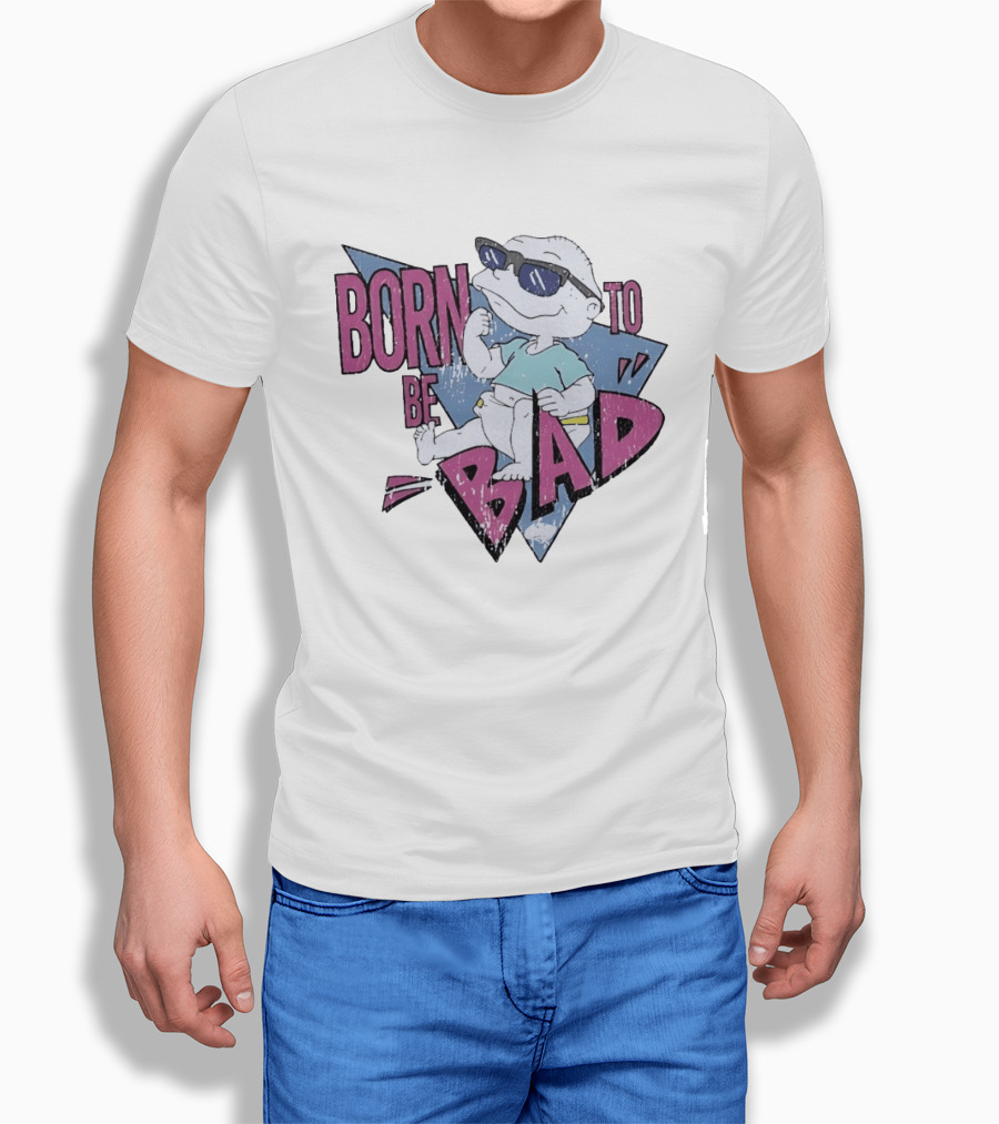 Born To Be Bad 90s Cartoon Baby Sunglasses T-Shirt
