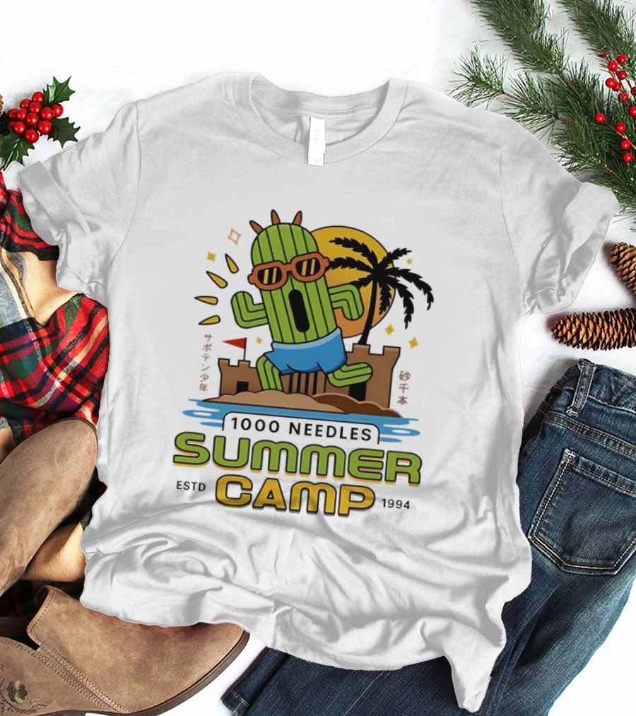 Happy Cactus 1000 Needles Summer Camp Beach ESTD 1994 T-Shirt