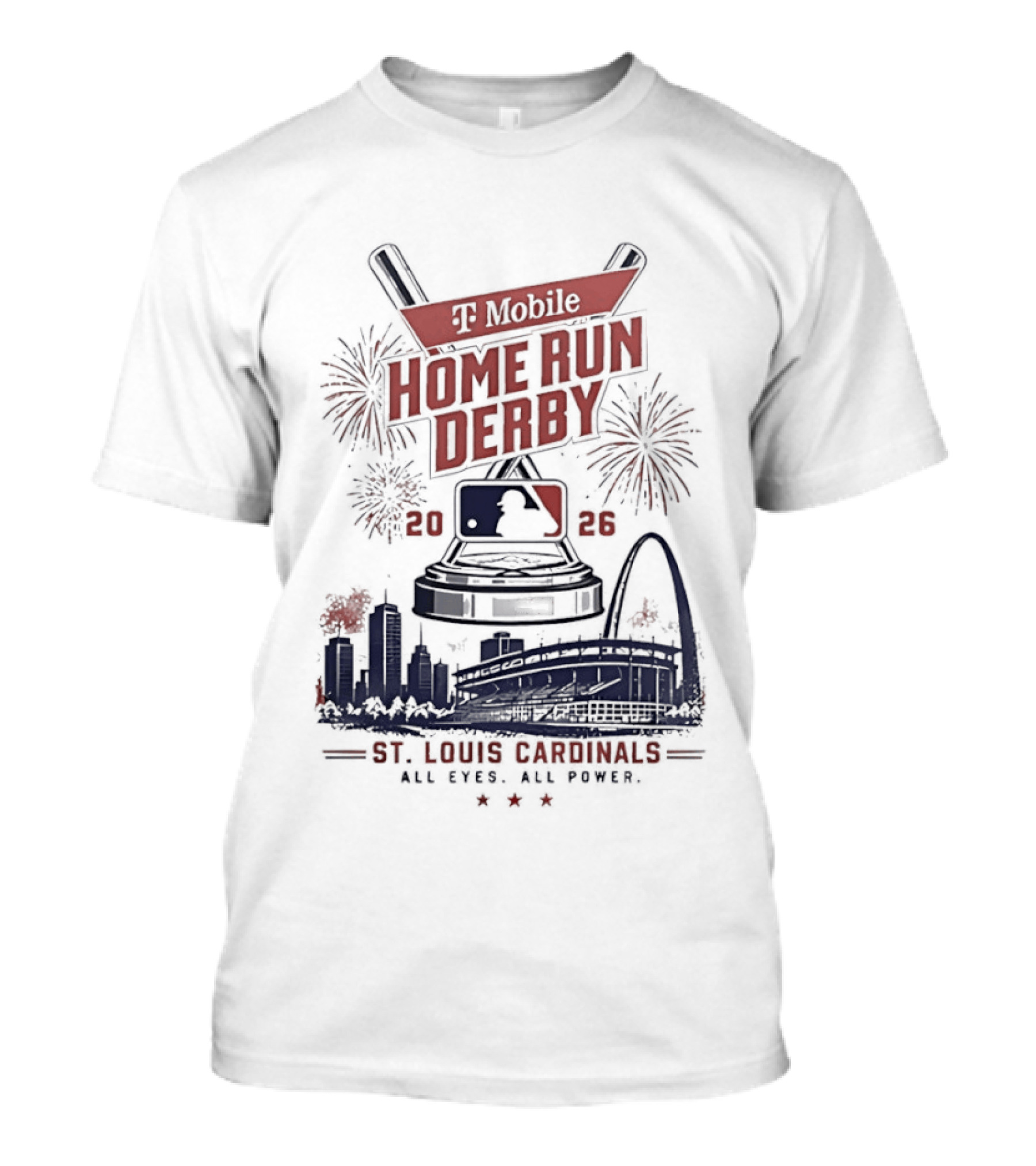 T Mobile Home Run Derby 2026 St Louis Cardinals All Eyes All Power T-Shirt