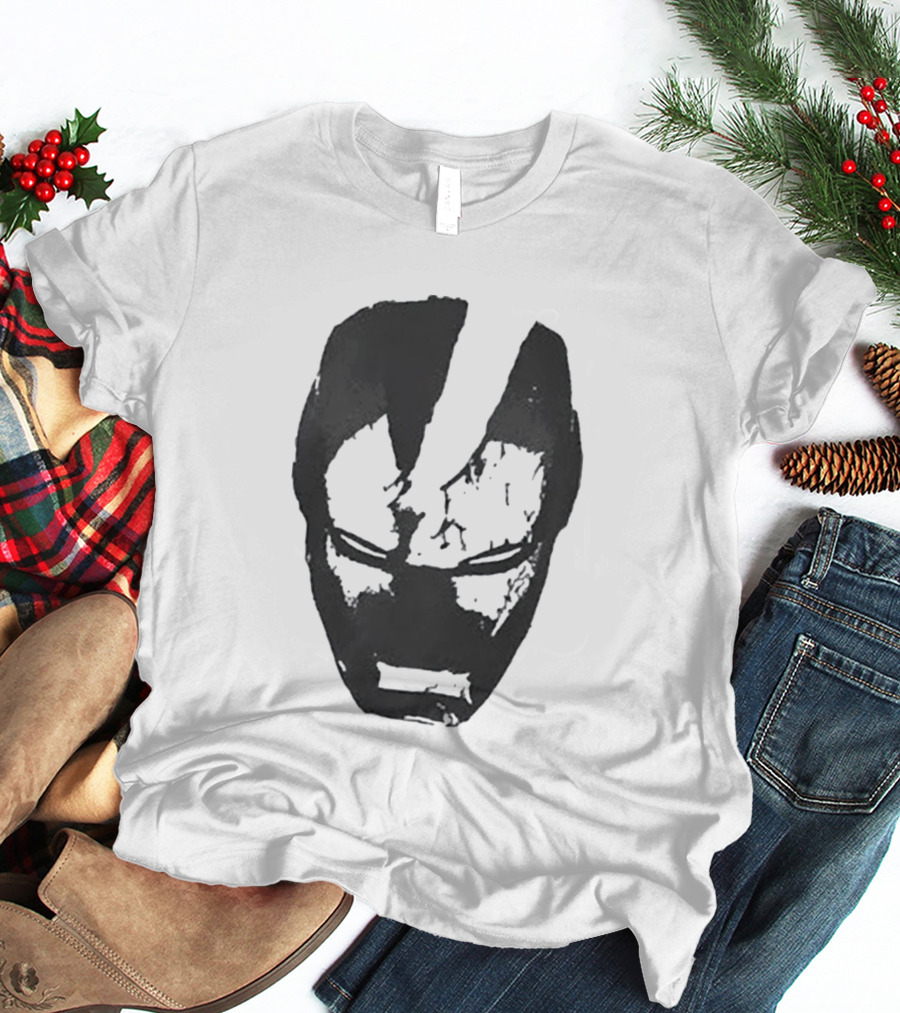 Robert Downey Jr Tony Stark Iron Man Helmet T-Shirt