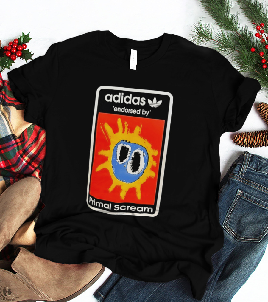 Adidas Primal Scream Endorsed Iconic Collaboration T-Shirt