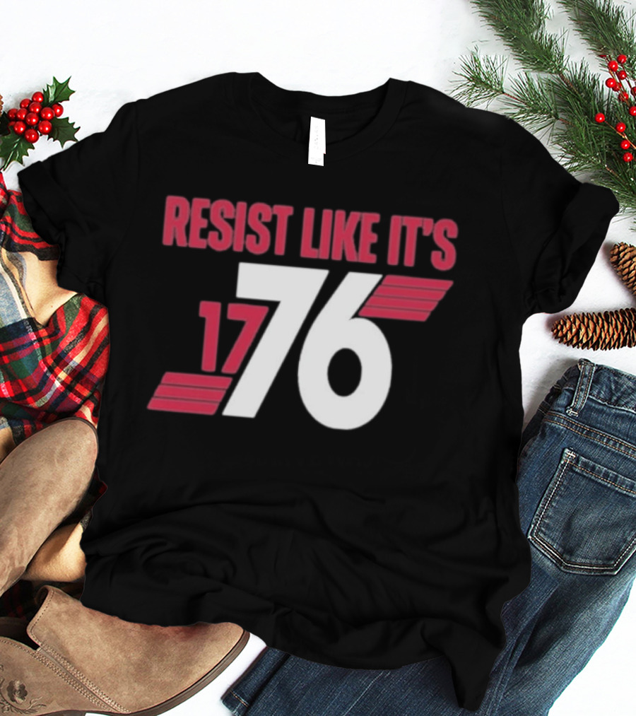 Resist Like It's 1776 Bold Vintage Red And White T-Shirt