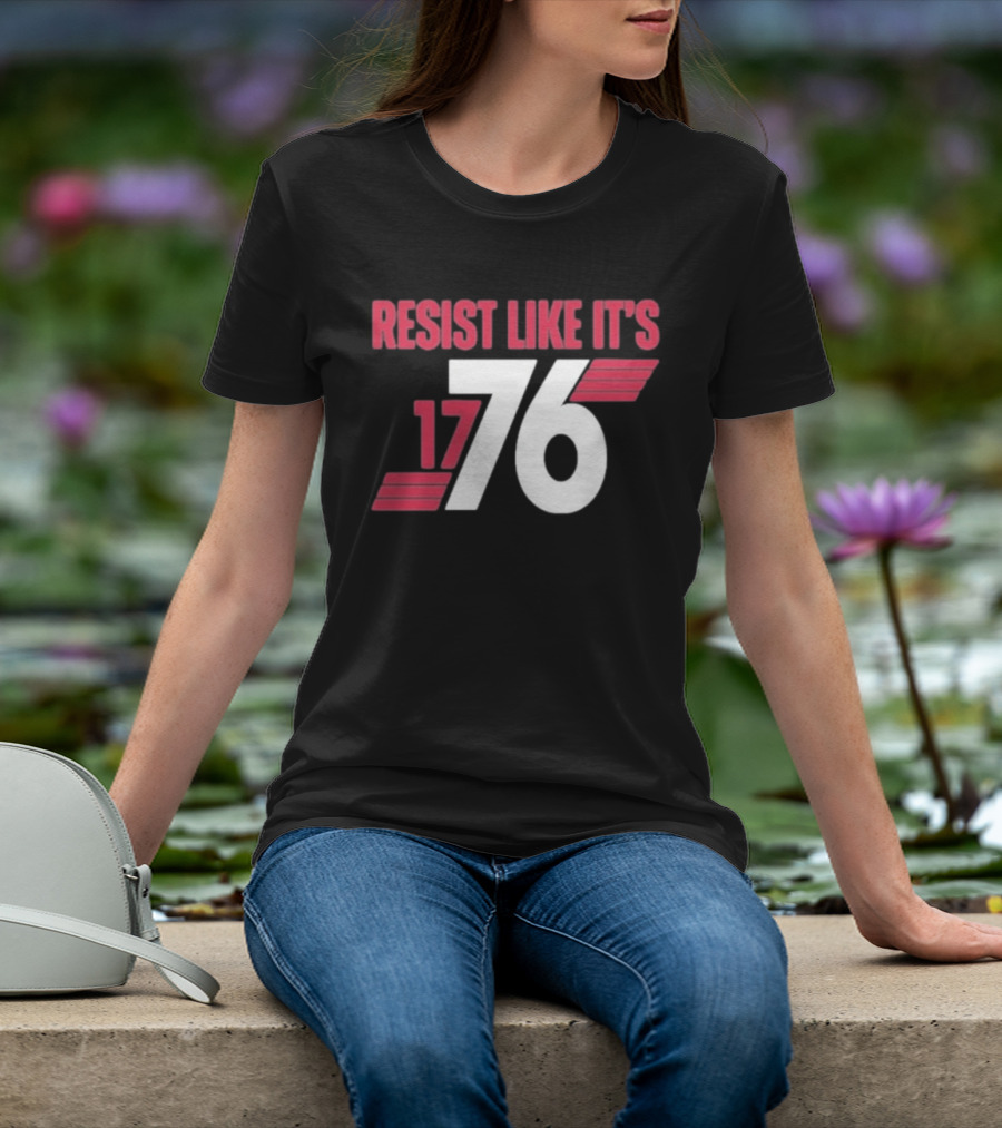 Resist Like It's 1776 Bold Vintage Red And White T-Shirt