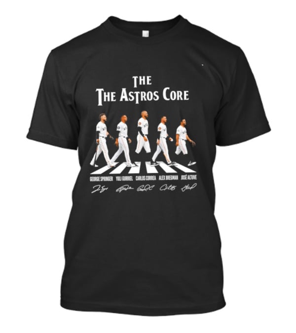 The Astros Core George Springer Carlos Correa Alex Bregman Jose Altuve Yuli Gurriel Abbey Road T-Shirt