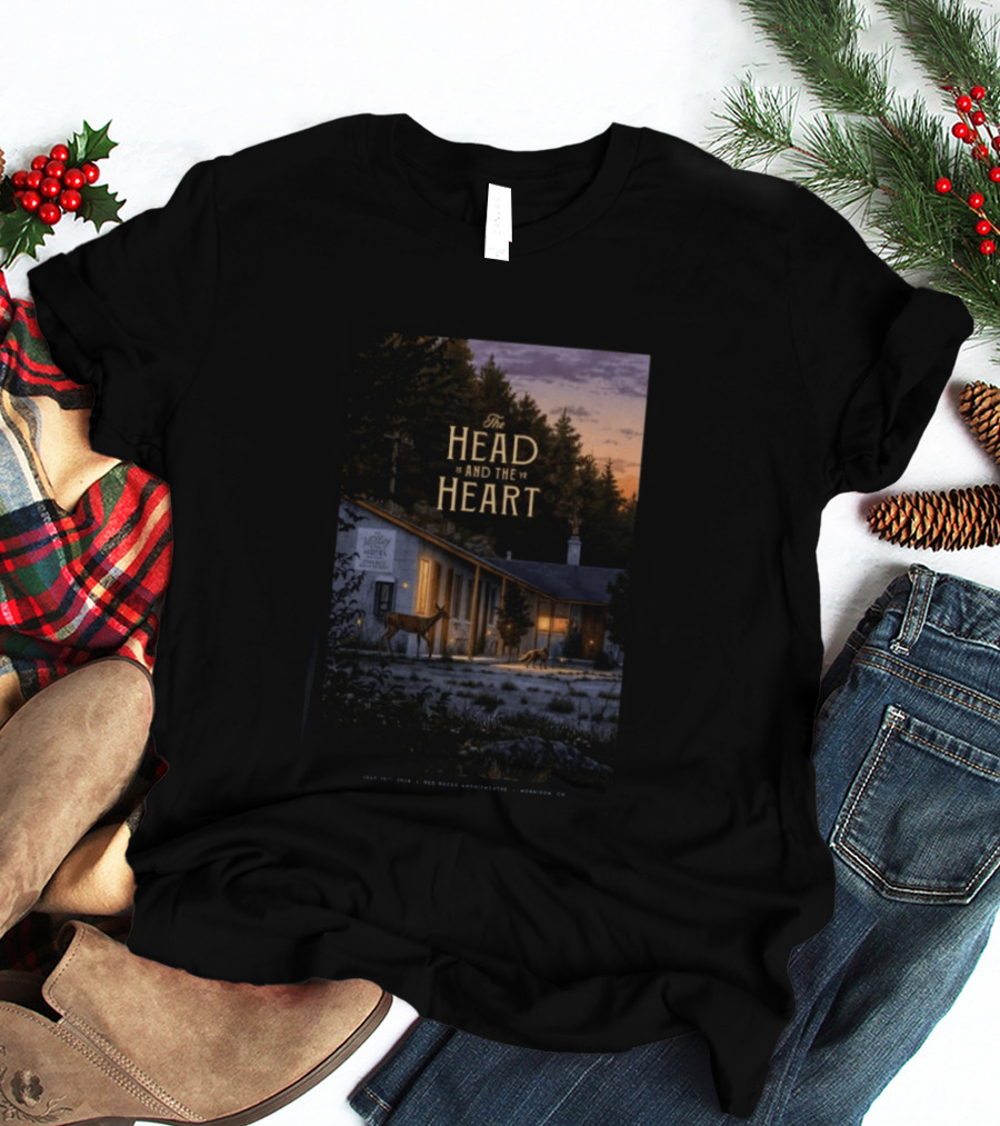 The Head And The Heart Red Rocks Amphitheatre July 15 2026 Valley Motel Morrison CO T-Shirt