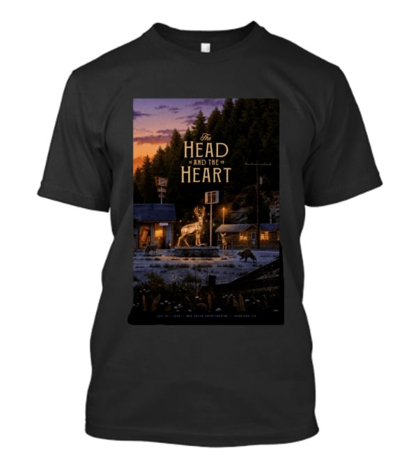 The Head And The Heart July 16 2026 Red Rocks Amphitheatre Morrison CO T-Shirt