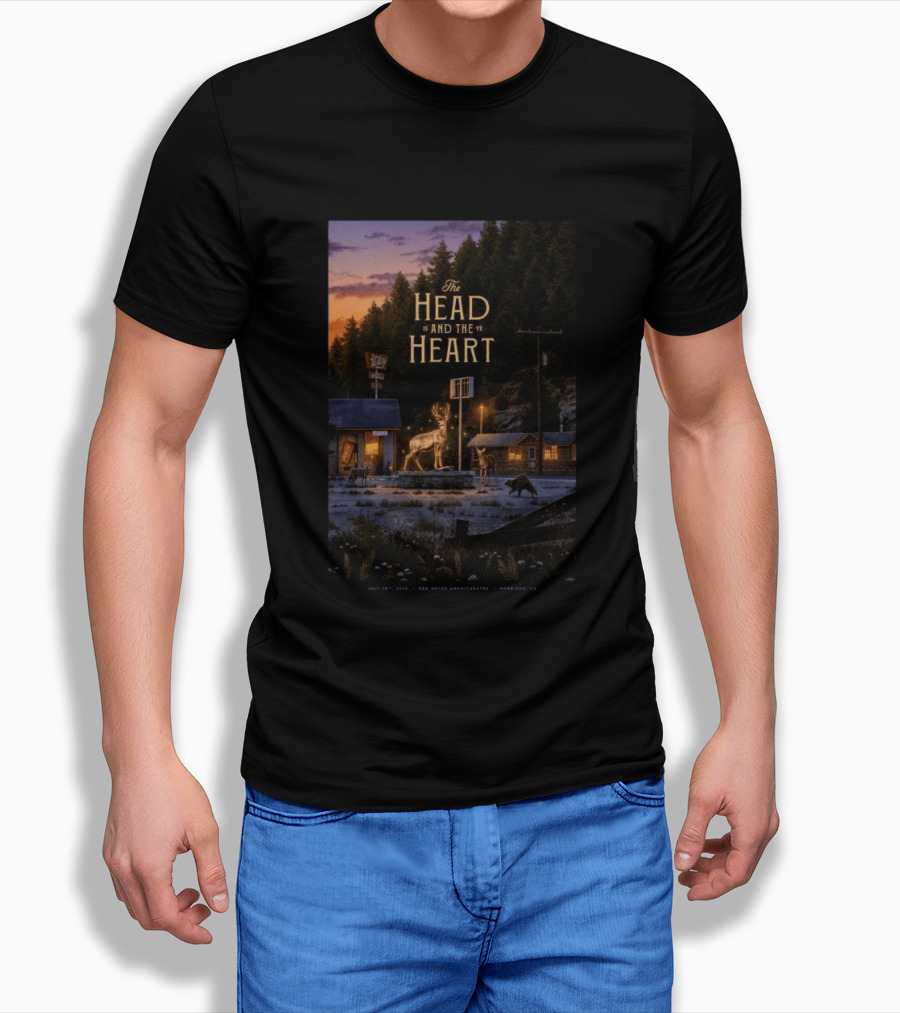 The Head And The Heart July 16 2026 Red Rocks Amphitheatre Morrison CO T-Shirt