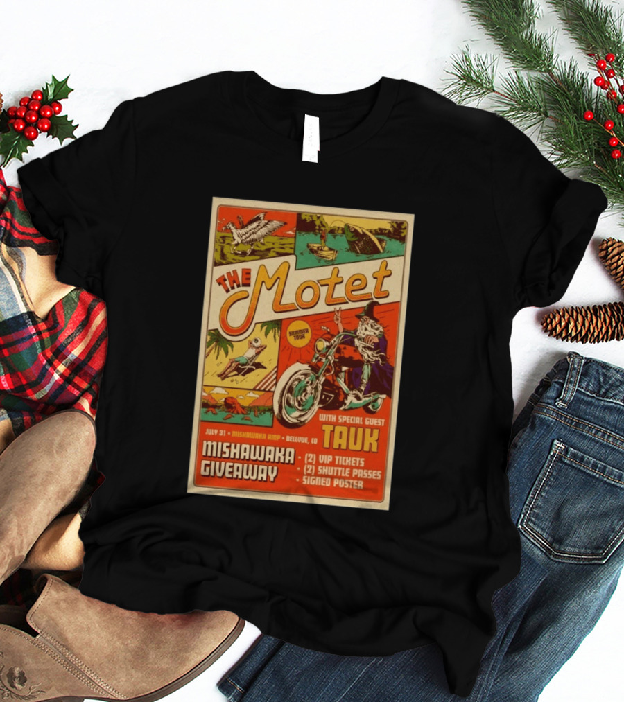The Motet Summer Tour Mishawaka Amphitheatre July 31 Tauk Bellevue CO Giveaway VIP Tickets Shuttle Passes Signed T-Shirt