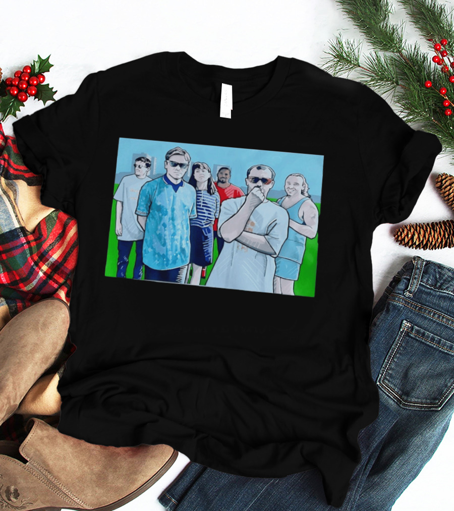 The Office Cast Illustrated Group Scene T-Shirt