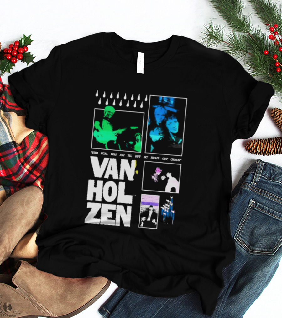 Van Holzen Und Egal Was Ich Tu Gut Ist Nicht Gut Genug Raindrops Color Blocks T-Shirt