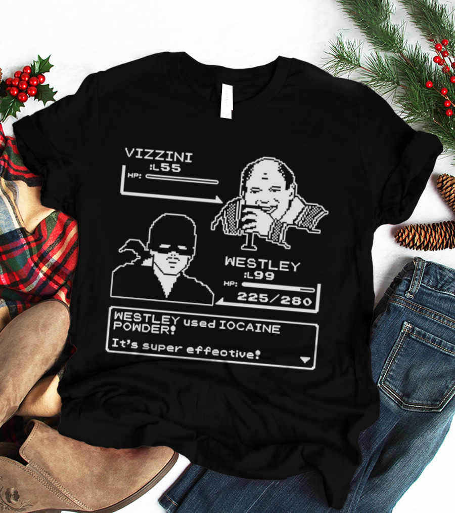Vizzini Versus Westley Iocaine Powder Battle It's Super Effective T-Shirt