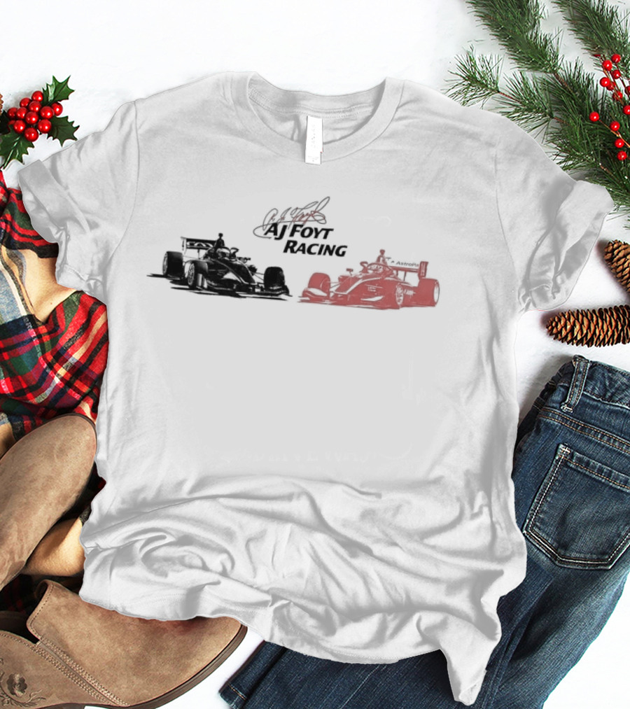 AJ Foyt Racing INDY NXT IndyCar Team Logo Racing Cars T-Shirt
