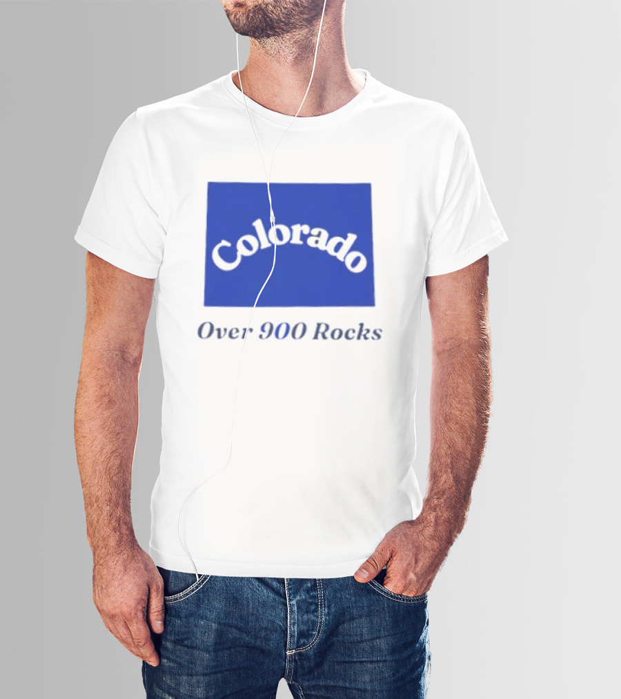 Colorado Over 900 Rocks Geology Nature Humor Celebration Stone Enthusiasts T-Shirt