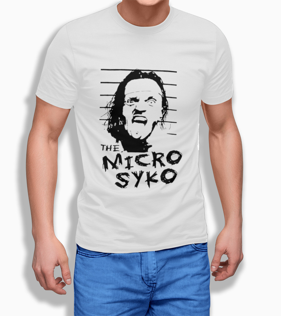 John Weena Wearing The Micro Syko Iconic Face T-Shirt