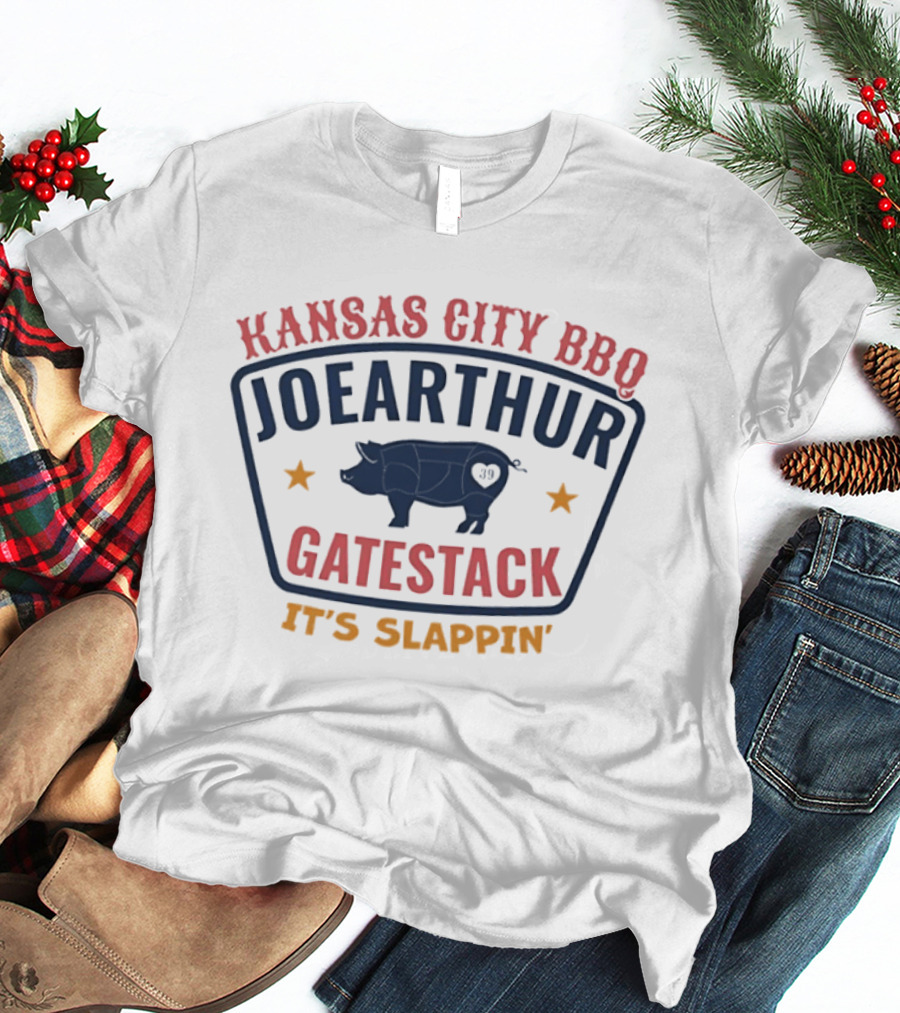 Kansas City BBQ Joearthur Gatestack It's Slappin' Pig T-Shirt