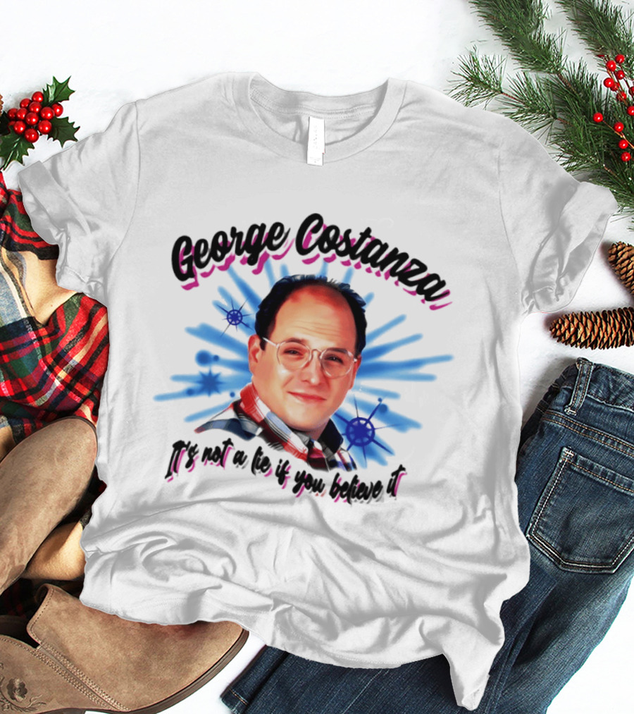 George Costanza It's Not A Lie If You Believe It 90s Airbrush T-Shirt