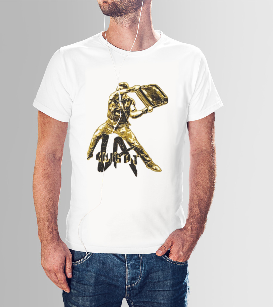 LA Knight Wrestling Iconic Folding Chair Action T-Shirt