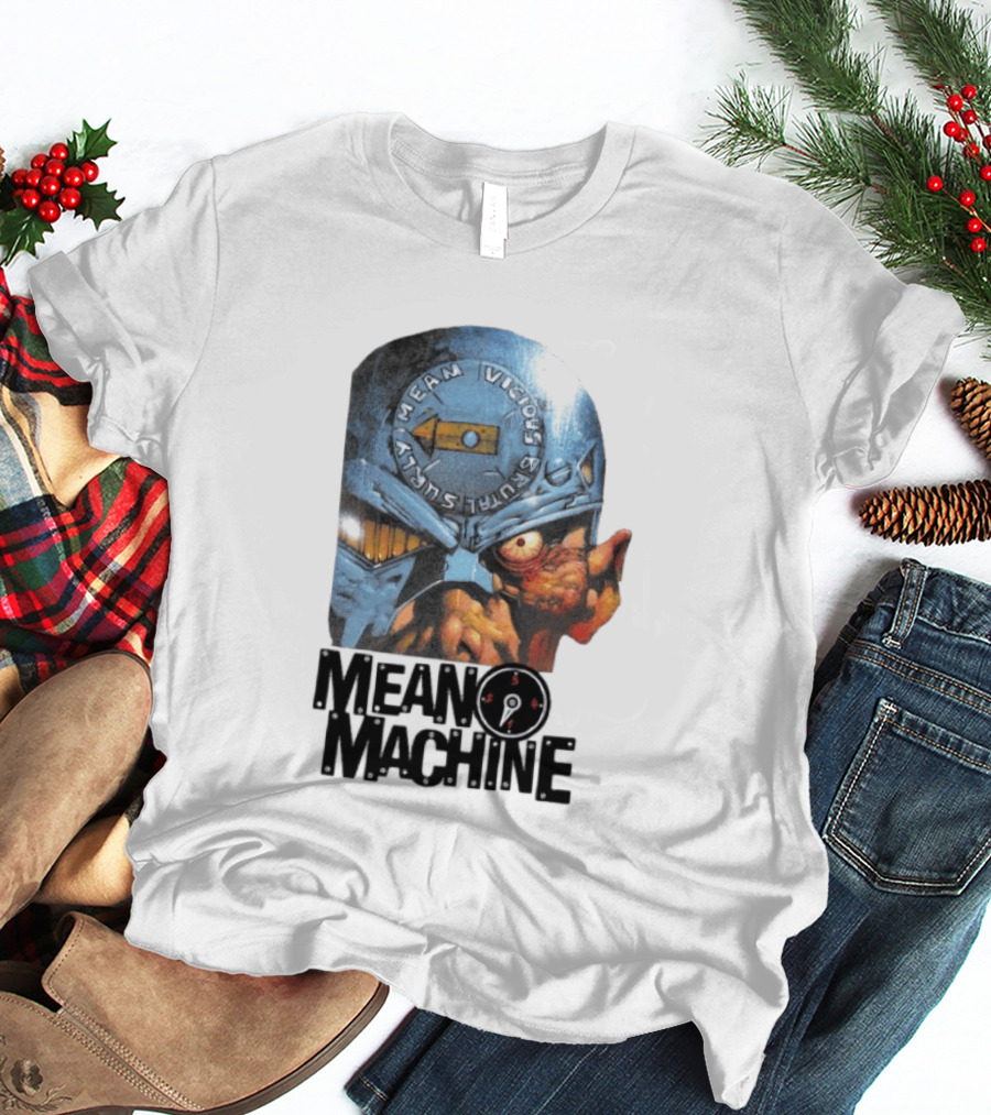 Mean Machine Mean Vicious Brutal Surly 2000 AD T-Shirt