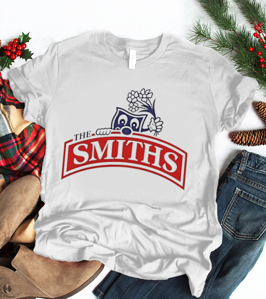 The Smiths Band Indie Rock Morrissey Sneaky Pete Peeking Lilac Daisies T-Shirt