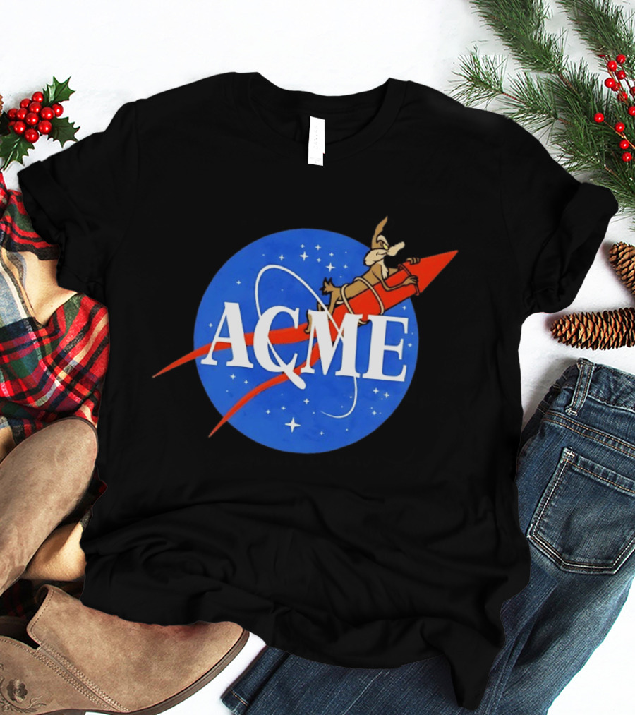 Wile E Coyote ACME Rocket NASA T-Shirt