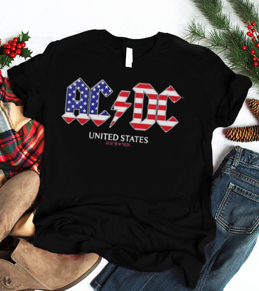 ACDC United States Tour 2026 American Flag T-Shirt