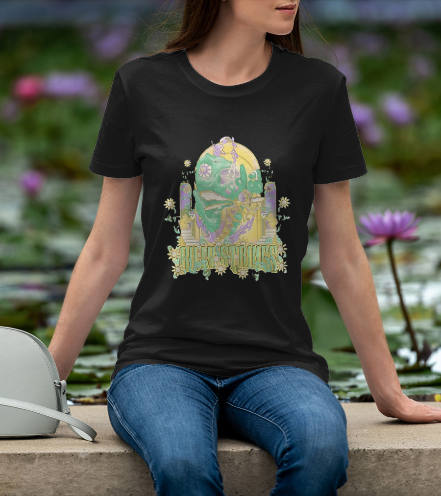 Billy Strings Summer 2026 Tour Cicada Rider Psychedelic Flower Mandala T-Shirt