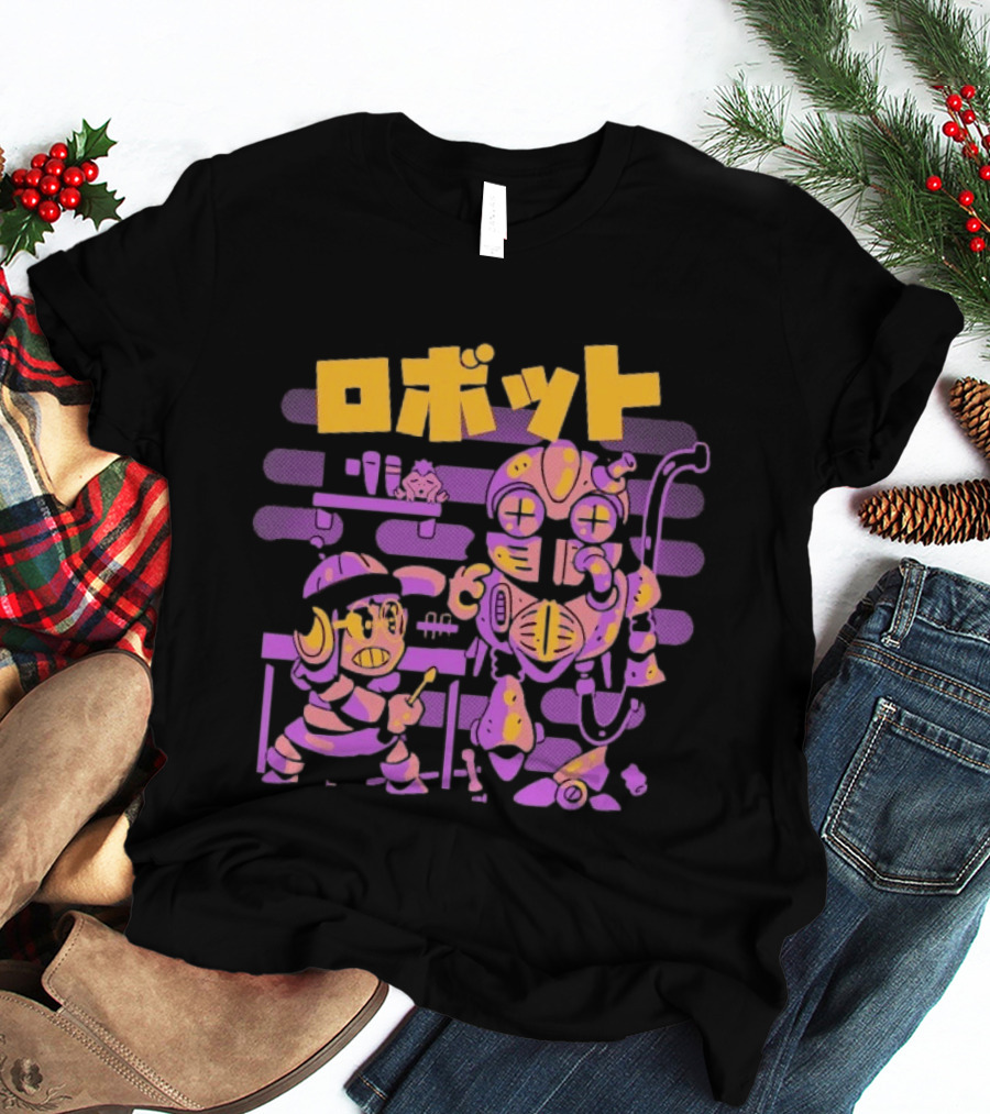 Fixing A Friend Sketchdemao Robot Workshop Japanese T-Shirt