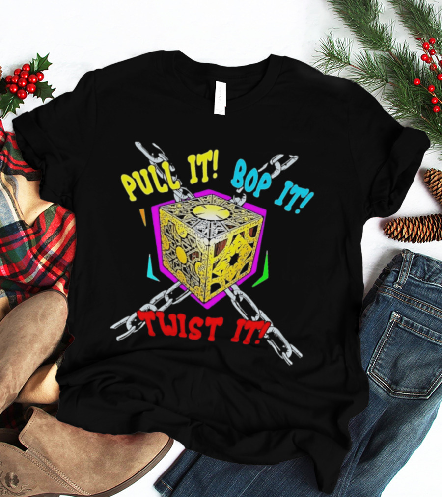 Lament Configuration Puzzle Box Pull It Bop It Twist It Chains Mashup T-Shirt