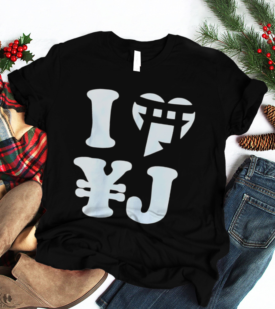 I Love Japan Yen Torii Gate Symbol Travel T-Shirt