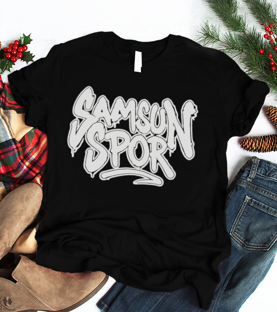 Samsunspor Graffiti Style Bold Lettering T-Shirt
