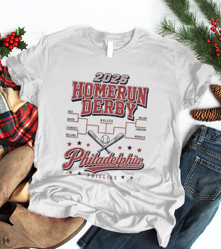 2026 Homerun Derby Philadelphia Phillies Tournament T-Shirt