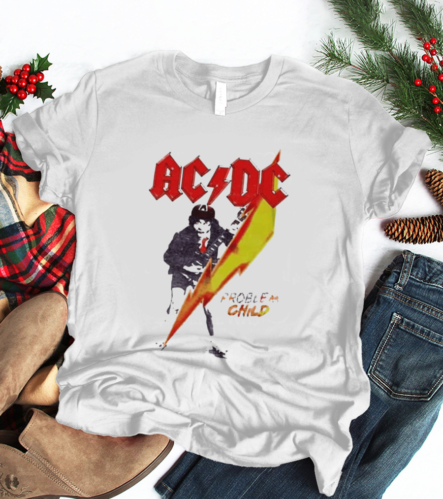 ACDC Pwr Up Problem Child Tour 2026 Lightning Bolt T-Shirt
