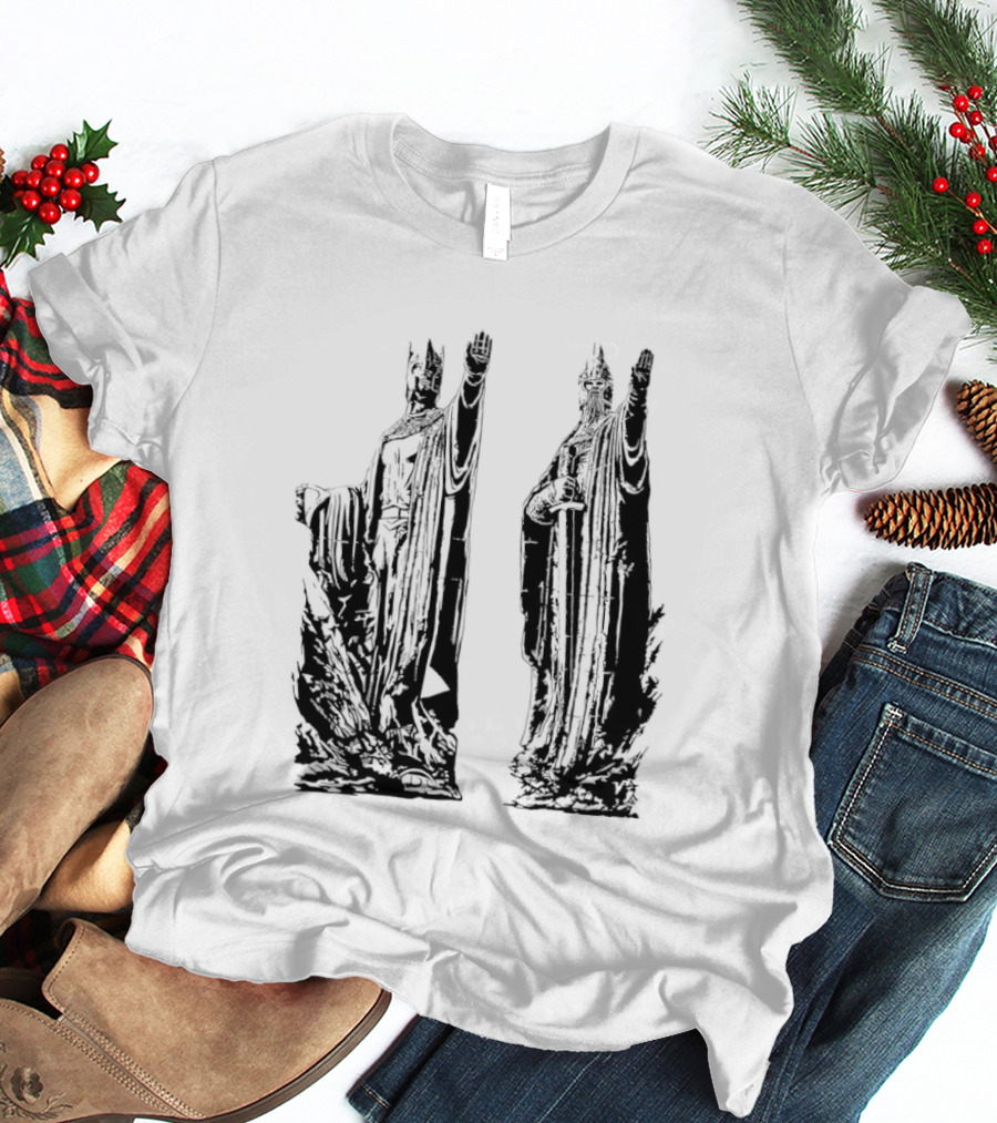 Argonath The Lord Of The Rings JRR Tolkien Iconic Monument Guardians T-Shirt