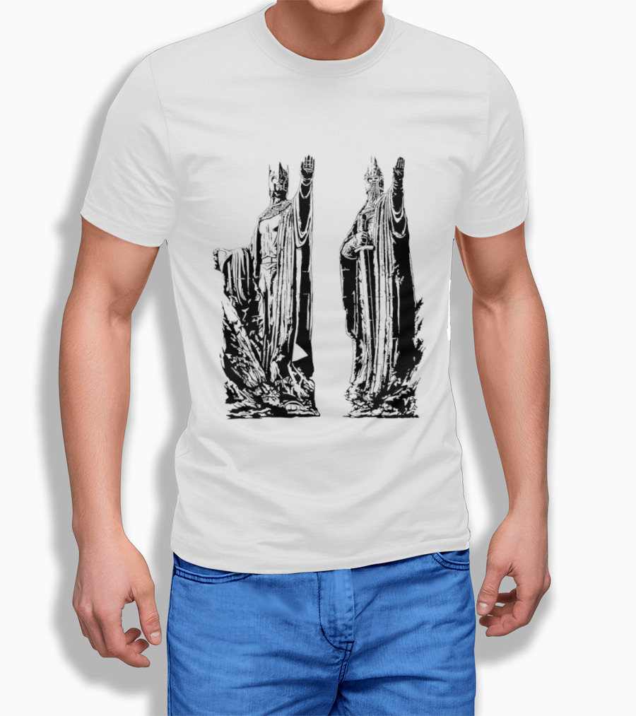 Argonath The Lord Of The Rings JRR Tolkien Iconic Monument Guardians T-Shirt