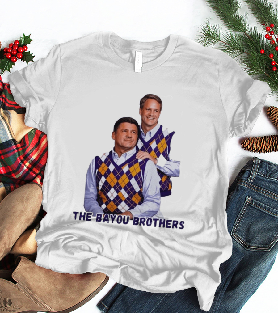 Ed Orgeron Lane Kiffin LSU Tigers The Bayou Brothers Sweater Vest T-Shirt