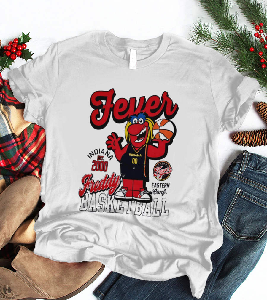Freddy Indiana Fever Basketball Est 2000 Eastern Conf T-Shirt