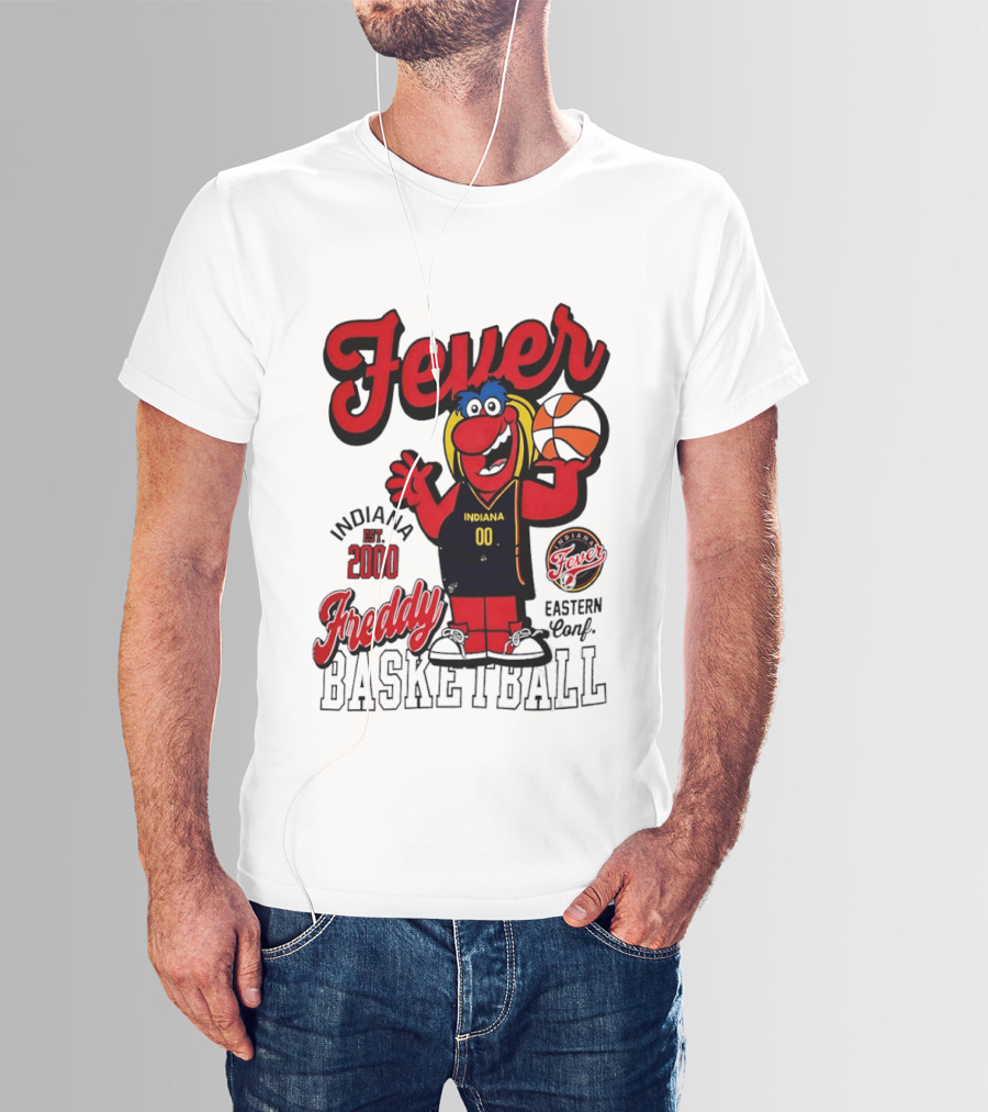 Freddy Indiana Fever Basketball Est 2000 Eastern Conf T-Shirt