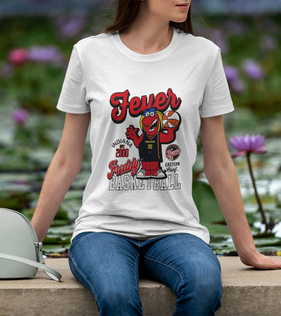 Freddy Indiana Fever Basketball Est 2000 Eastern Conf T-Shirt