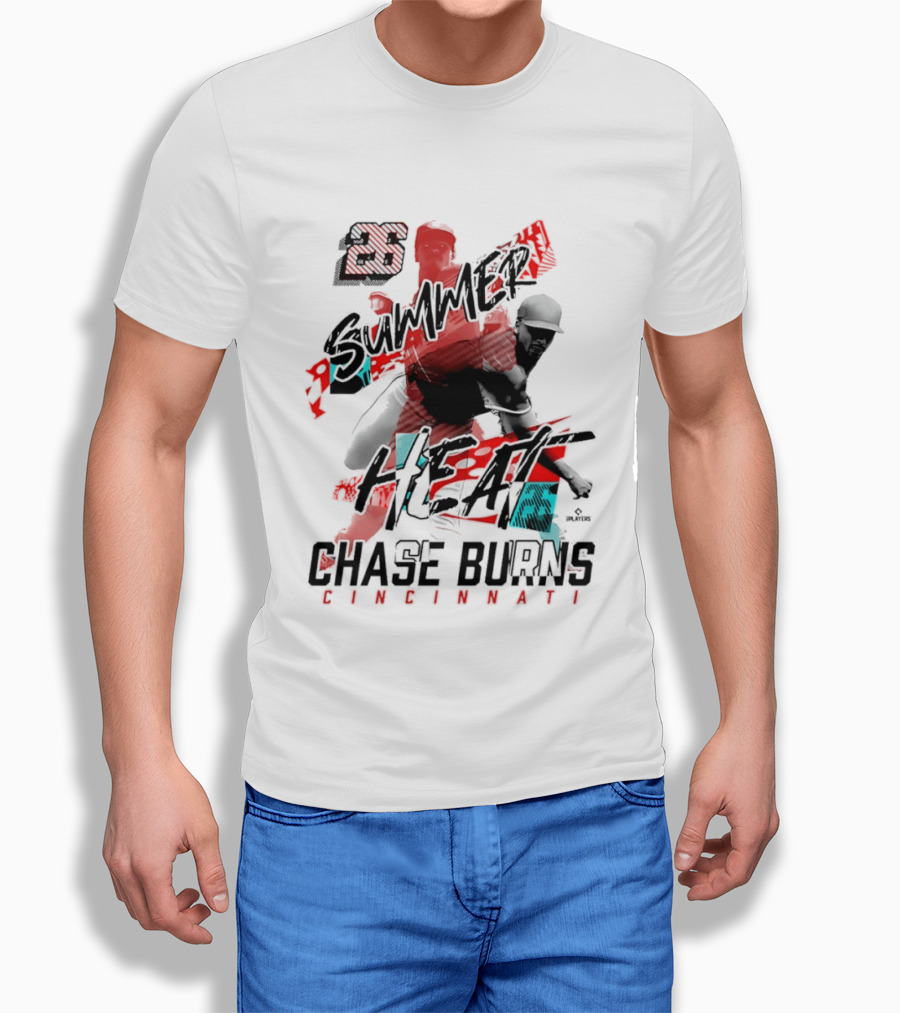 26 Summer Heat Chase Burns Cincinnati Reds T-Shirt