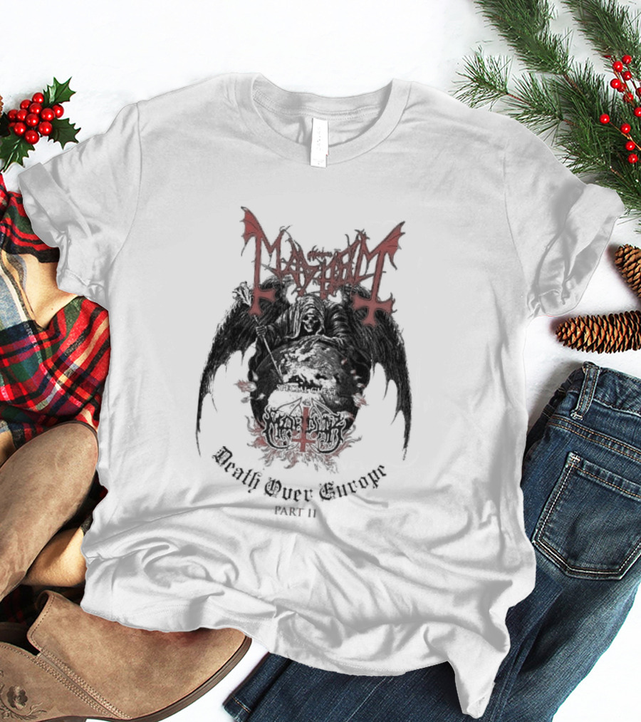 Original Mayhem Death Over Europe Part 2 2026 Tour October Official Merchandise T-Shirt