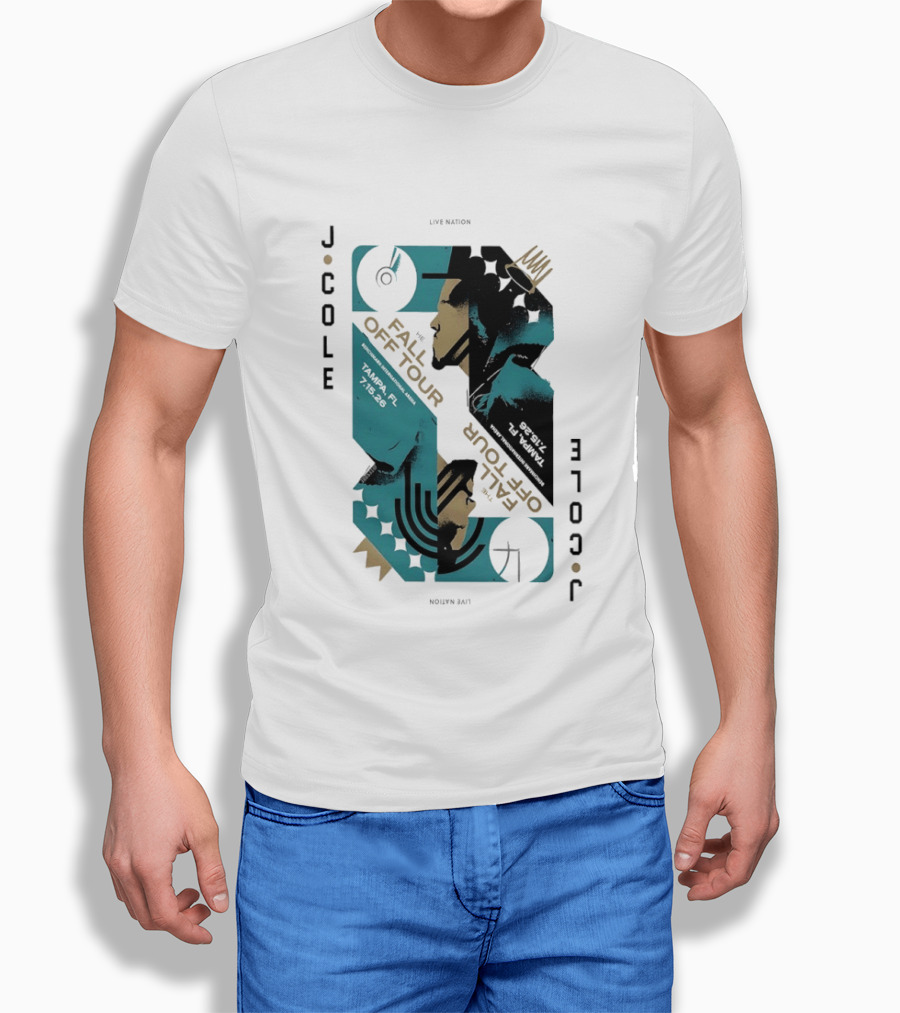 J Cole Live Nation The Fall Off Tour Tampa 2026 T-Shirt