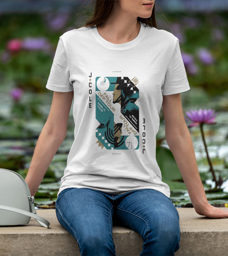 J Cole Live Nation The Fall Off Tour Tampa 2026 T-Shirt