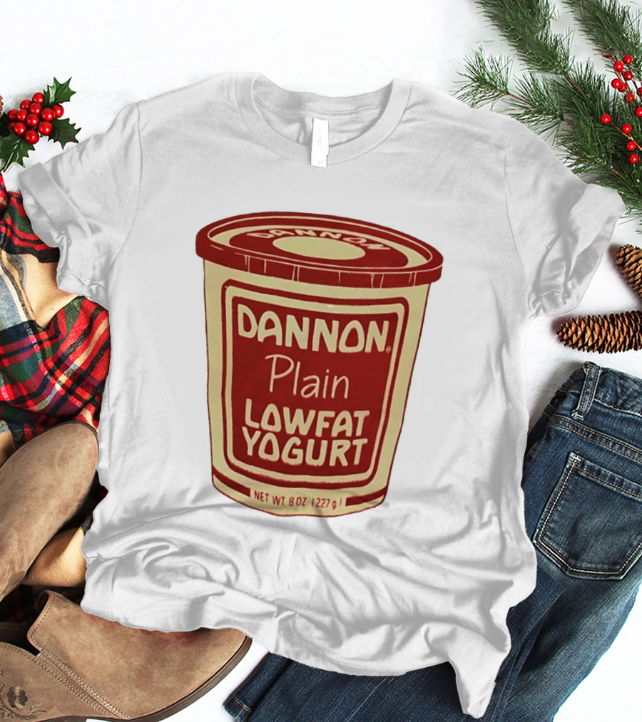 Dannon Plain Lowfat Yogurt 8oz 227g 1980s T-Shirt