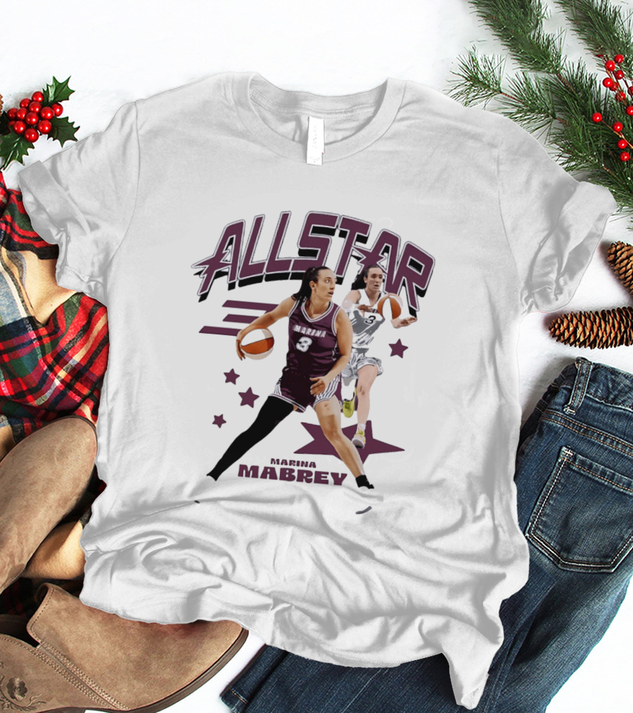 Marina Mabrey All Star Basketball WNBA Number 3 T-Shirt